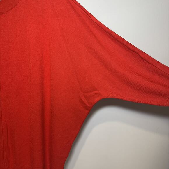 Wonderly Red Women's pullover sweater with Dolman sleeves Size SL - Picture 4 of 7